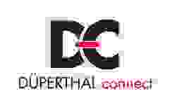 Logo von DÜPERSHAL connect mit den Buchstaben DC in schwarz und rot.