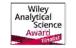 Logo des Wiley Analytical Science Awards mit dem Titel „Finalist“.