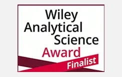 Logo des Wiley Analytical Science Awards portant la mention «Finalist».